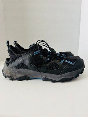 Merrell Speed Strike Leather Sieve Black Mesh Hiking Sandal Sneakers Mens 11 Ela